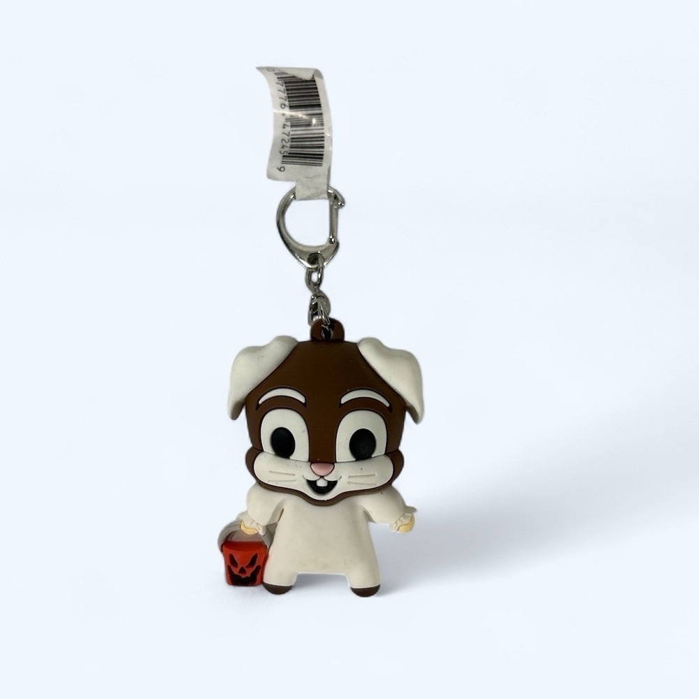 TRICK R TREAT FIGURAL BAG CLIP BUNNY FACE WITH PUMPKIN EXCLUSIVE A